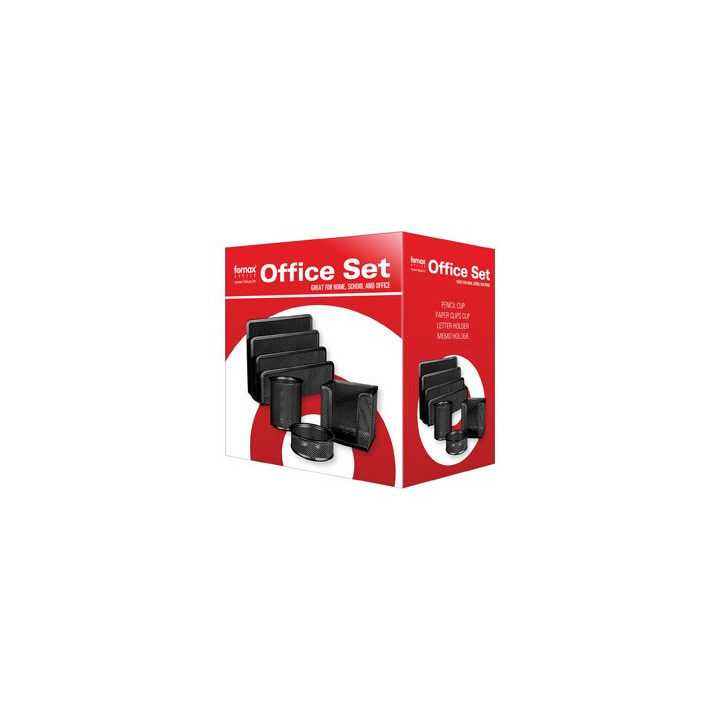 UREDSKI SET ŽIČANI 4/1 CRNI FORNAX