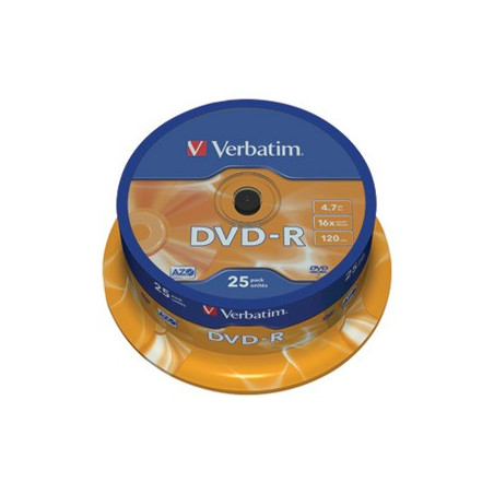 DVD-R VERBATIM 4,7 GB-16X-120MIN