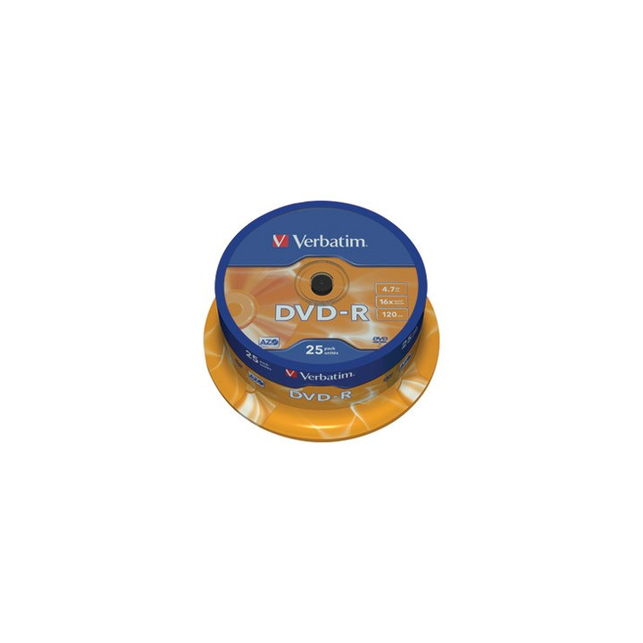 DVD-R VERBATIM 4,7 GB-16X-120MIN