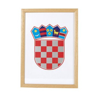 Grb RH 30x40cm uokvir drvo Art