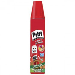 LJEPILO PRITT 40GR-TEKUĆE-u olovci , brzo, sigurno , za papir, karton, tkaninu, kožu, pluto, drvo i filc