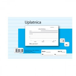 UPLATNICA A-1/NCR- dimenzija: 16,2x10 cm- broj listova: 150