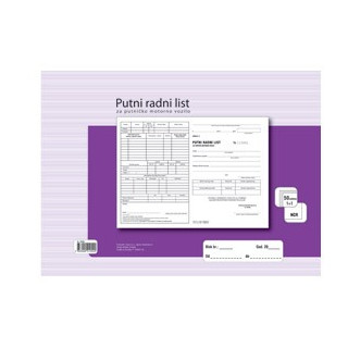 PUTNI RADNI LIST ZA TERETNO MOTORNO VOZILO- F-26