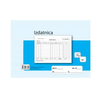IZDATNICA A5 -A-17/NCR- izdatnica-format: A5- broj setova: 50 (1+2)