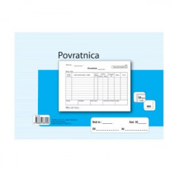 POVRATNICA -A-19/NCR- format: A5-broj setova: 50 (1+2)