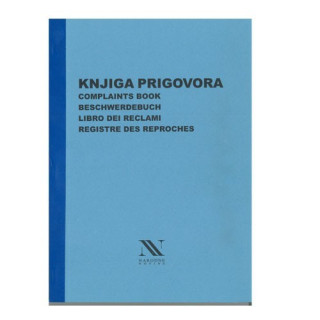 KNJIGA PRIGOVORA A4 FORMAT ZA TRGOVINU I MALOPRODAJU