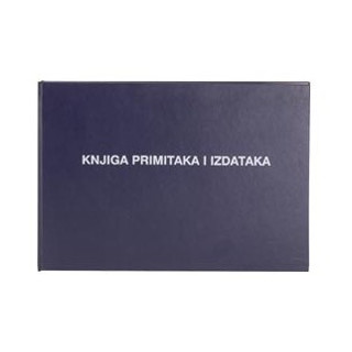 KNJIGA primitaka i izdataka-I-283- dimenzija: 24,6x34,4 cm- broj listova: 100