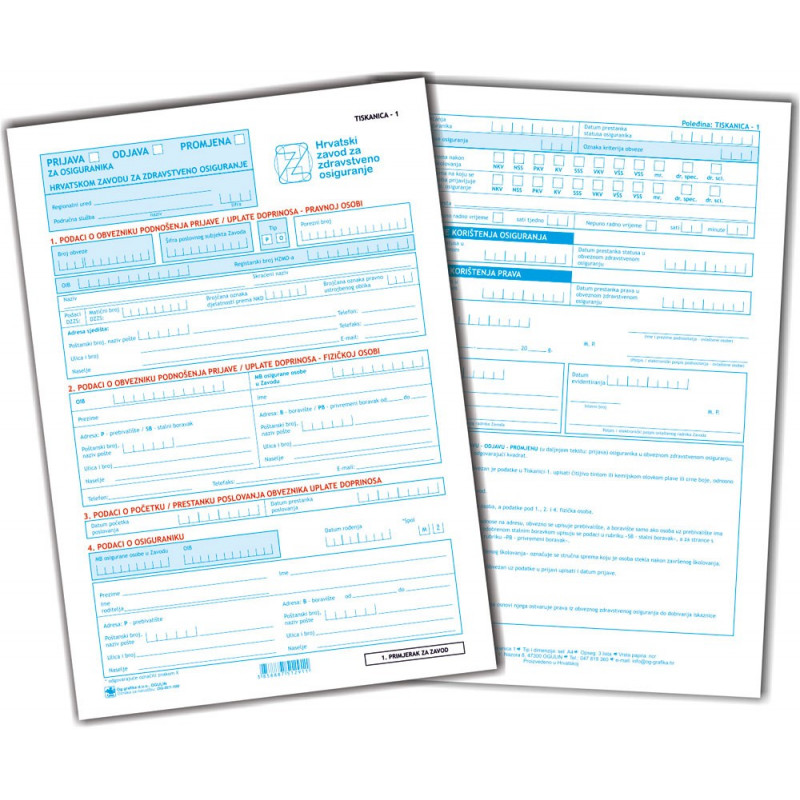 TISKANICA 1 - C-A-100/N- - format: A3-lijepljeno u setovima 1+2- za osiguranika