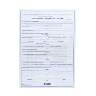 UGOVOR O RADU NA ODREĐENO VRIJEME- E-4-2