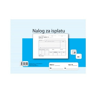 Obrazac NI/NCR nalog za isplatu