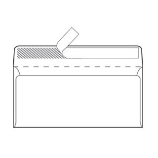 KUVERTE ABT -STRIP 230x110 mm- 80 g/m2
