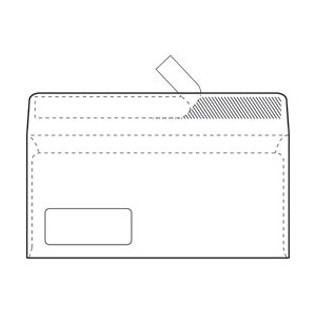 KUVERTE ABT STRIP - 230*110 MM- LIJEVI  PROZOR