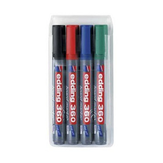 MARKER ZA BIJELU PLOČU EDDING 360 1/4 SET 1,5-3MM