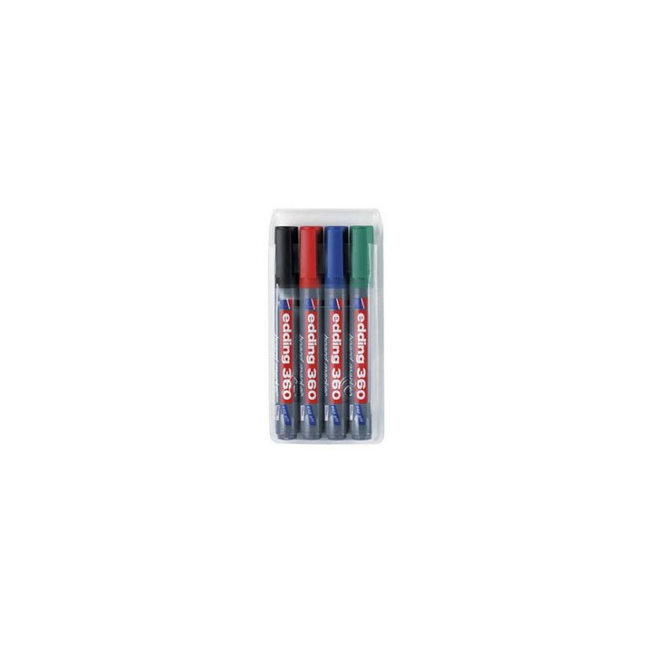 MARKER ZA BIJELU PLOČU EDDING 360 1/4 SET 1,5-3MM