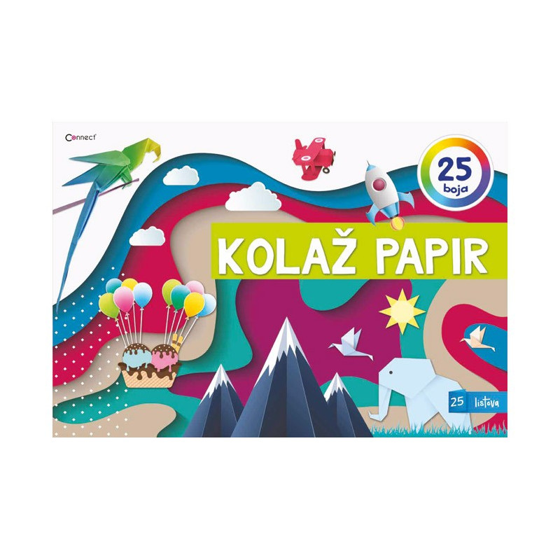 Kolaž papir 25 listova A4 Connect