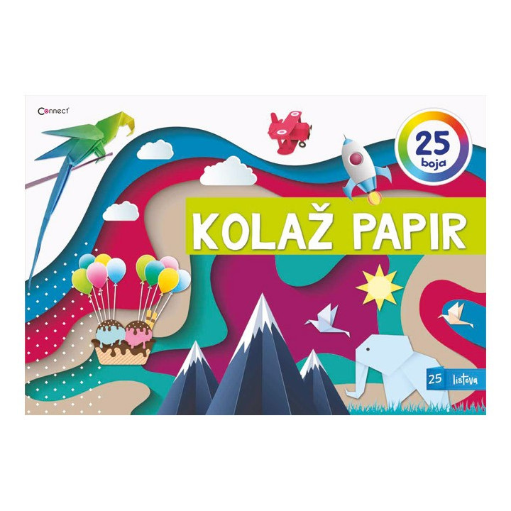 Kolaž papir 25 listova A4 Connect