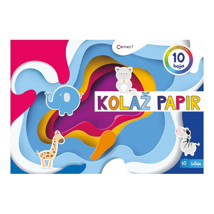 Kolaž papir 10 listova B5 samoljepljivi Connect