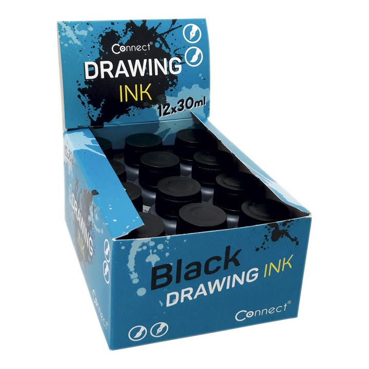 Tuš za crtanje 30ml C-30D Connect crni