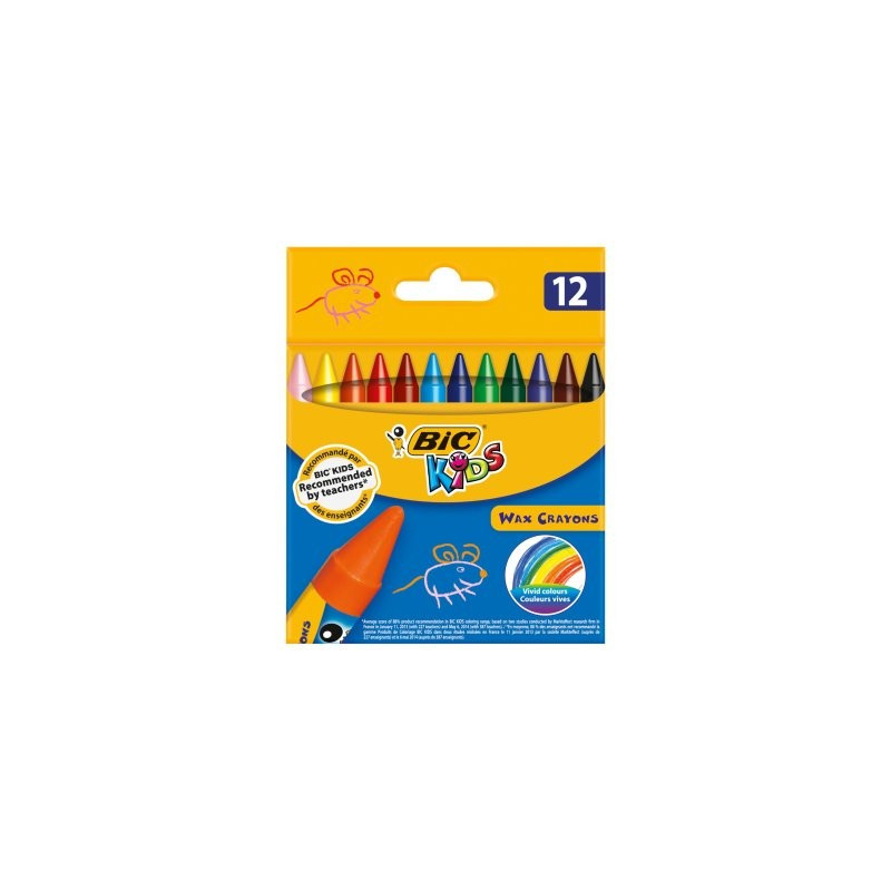 PASTELE VOŠTANE  BIC KIDS 12 BOJA