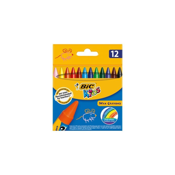 PASTELE VOŠTANE  BIC KIDS 12 BOJA