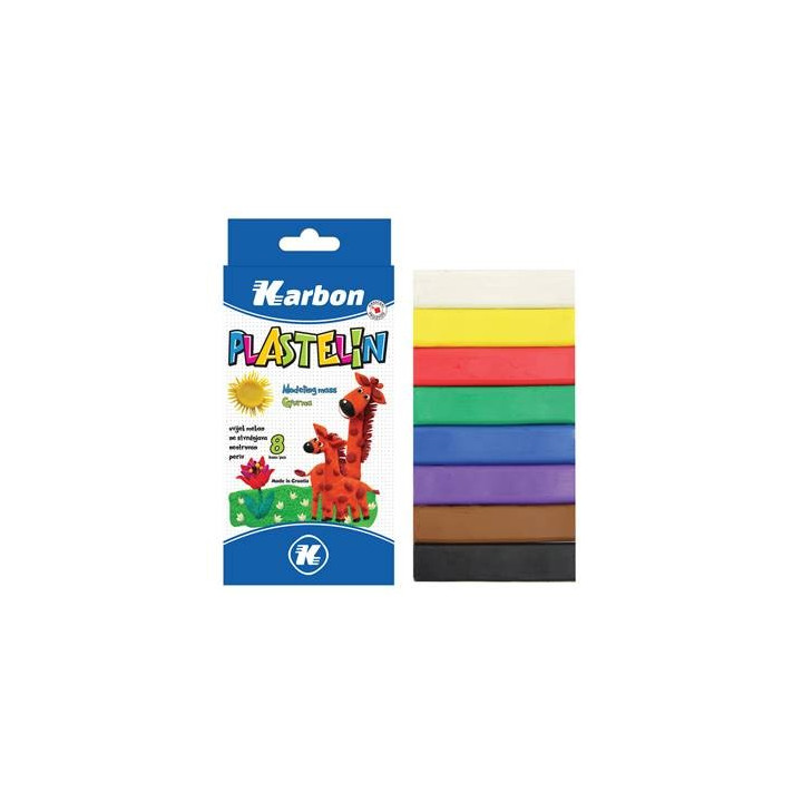 Plastelin KARBON 10 boja
