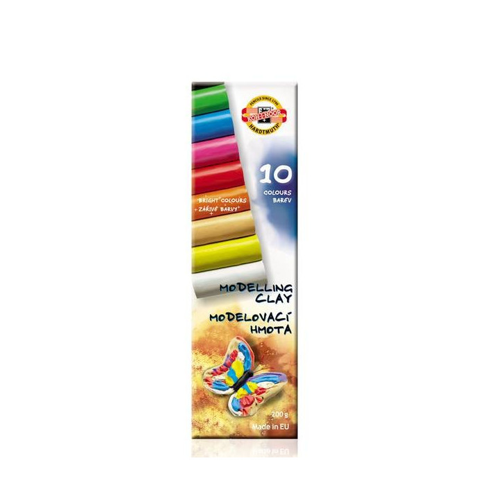 Plastelin K-I-N-ČEŠKI- 200g, 10 boja