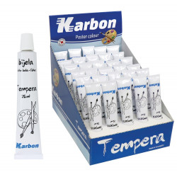 Tempera bijela u tubi 25ml KARBON