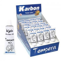 Tempera bijela u tubi 35ml KARBON