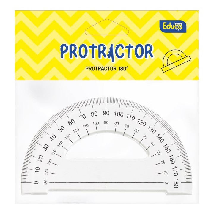 Kutomjer 180° pvc 9,2cm Educa blister