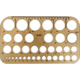 Šablona sa kružnicama K-I-N