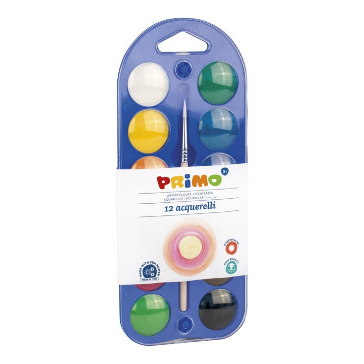 Boja vodena fi 25mm 12boja+kist CMP.110A12B blister