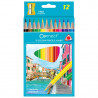 Boje drvene 12boja Jumbo trokutaste+šiljilo Connect blister