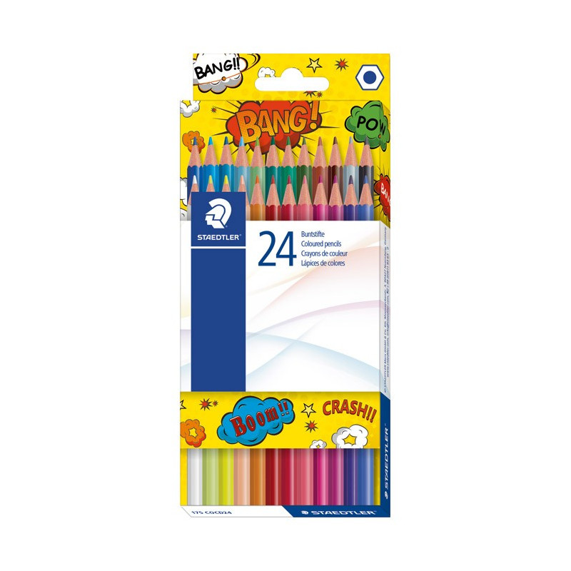 Boje drvene 24boje Comic Staedtler 175 COCD24 blister