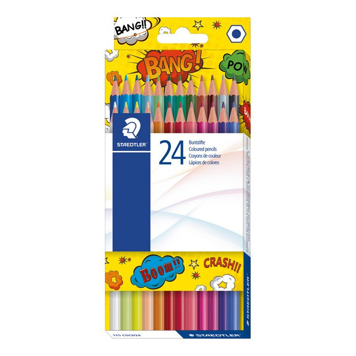 Boje drvene 24boje Comic Staedtler 175 COCD24 blister