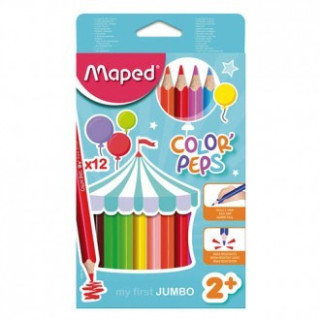 Bojice drvene Maped Color'Peps -JUMBO-Maxi trokutaste 12/1