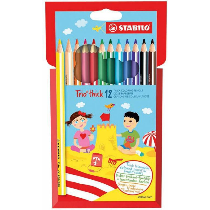 DRVENE BOJE STABILO 1/12 JUMBO-DEBELE