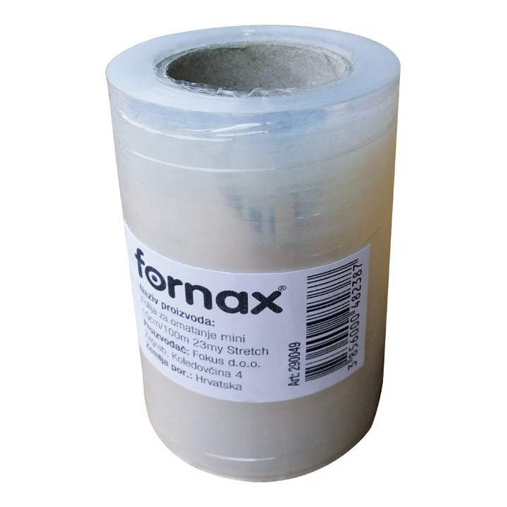 Folija za omatanje mini 10cm Stretch Fornax prozirna Šifra: 000006709 290049