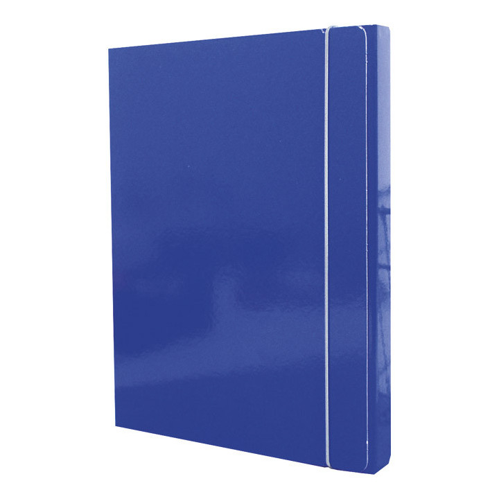 Mapa s gumicom hrbat-30mm A4 karton Fornax plava