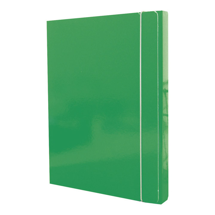 Mapa s gumicom hrbat-30mm A4 karton Fornax zelena