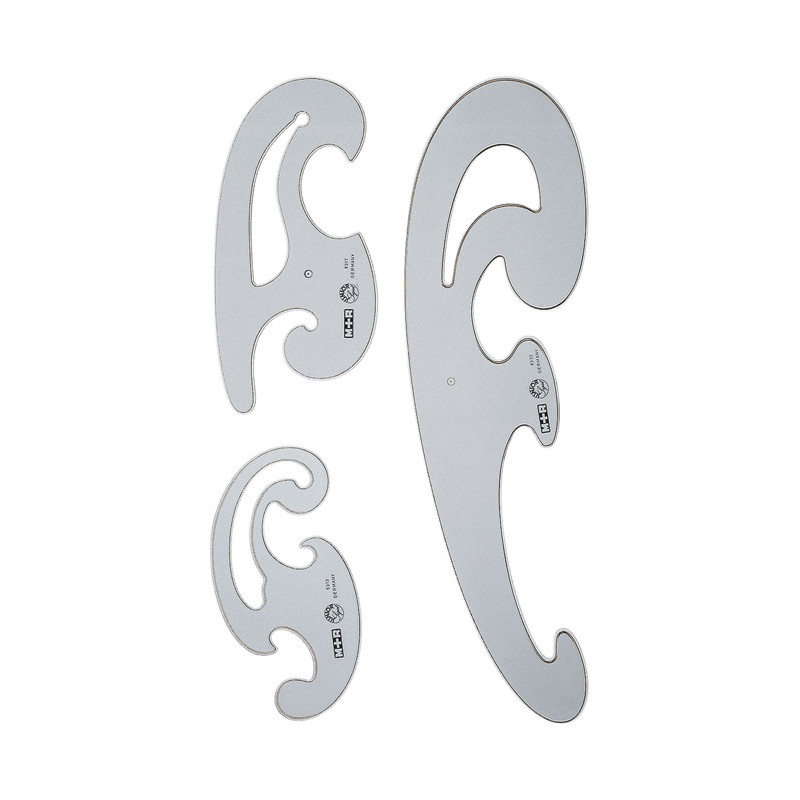 Krivuljar MOBIUS Mobius 70830030 prozirno plavi blister