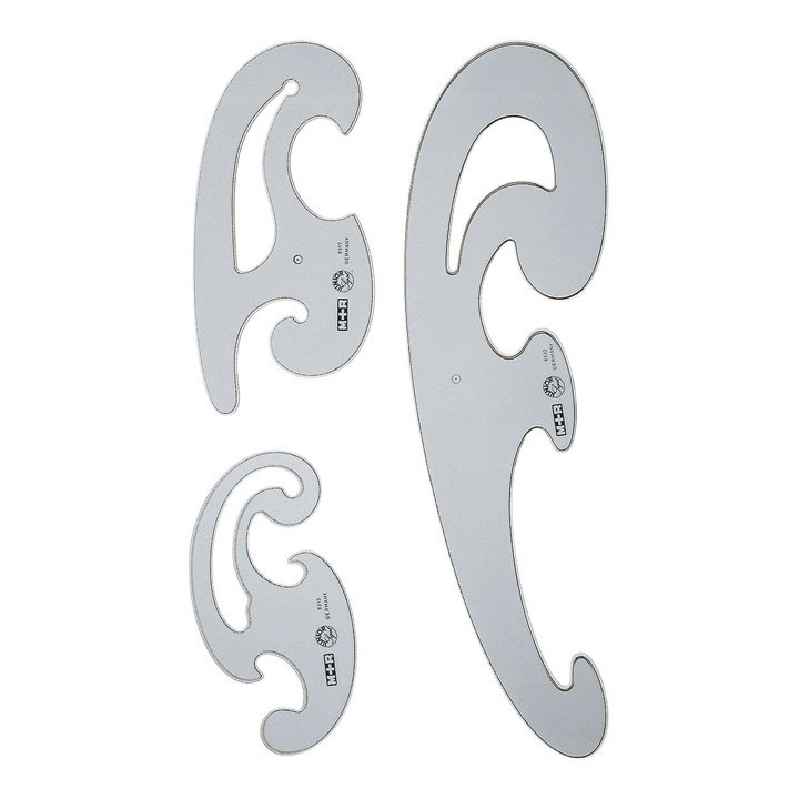 Krivuljar MOBIUS Mobius 70830030 prozirno plavi blister